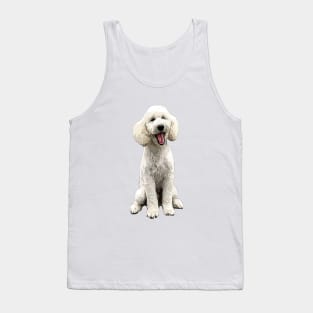 Poodle White Beauty Tank Top